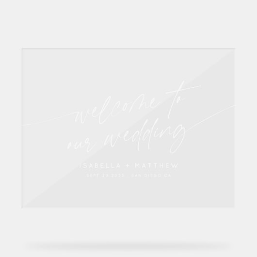 Accueil Mariage minimal Script moderne Horizontal (Recto)