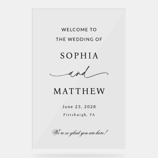 Accueil Mariage minimaliste (Recto)