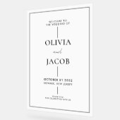 Accueil Mariage minimaliste moderne (Angle)