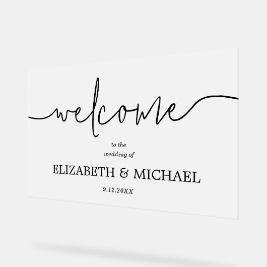 Accueil Mariage minimaliste moderne (Angle)