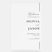 Accueil Mariage minimaliste moderne (Recto)