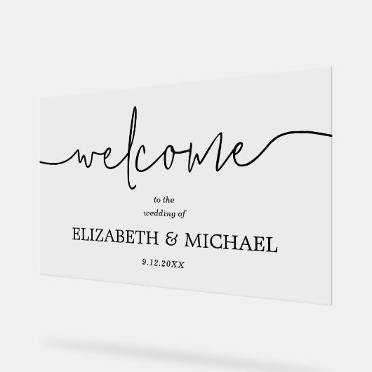 Accueil Mariage minimaliste moderne (Angle)