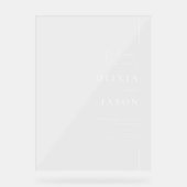 Accueil Mariage minimaliste moderne (Recto)