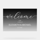 Accueil Mariage moderne Noir transparent (Recto)