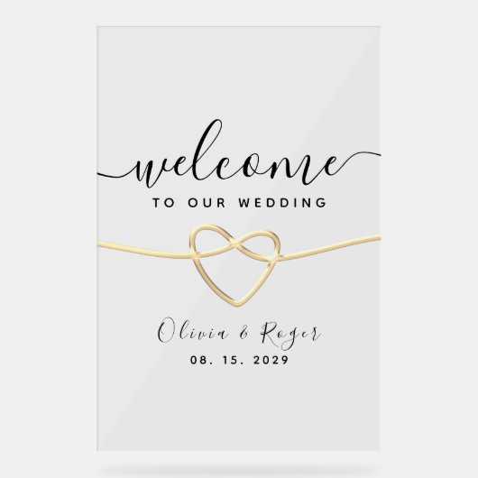 Accueil Mariage moderne romantique (Recto)