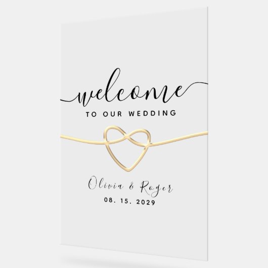 Accueil Mariage moderne romantique (Angle)