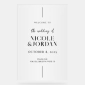 Accueil Mariage moderne simple et chic (Recto)