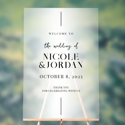 Accueil Mariage moderne simple et chic (Neutre)