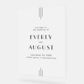 Accueil Mariage Noir Art Déco TOUS modernes (Angle)