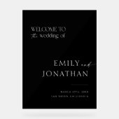 Accueil Mariage noir moderne (Recto)