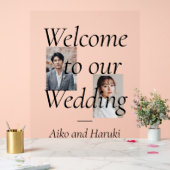 Accueil Mariage photo élégant (Mariage)