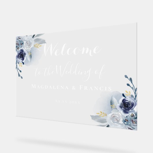 accueil mariage rose bleu (Angle)