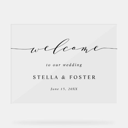 Accueil Mariage simple et moderne (Recto)