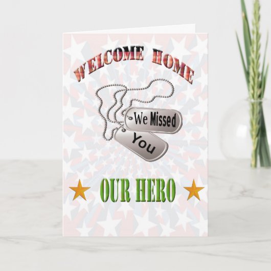 Accueil militaire - Carte Miss You Card (Devant)