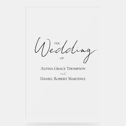 Accueil minimal du Mariage figé (Recto)