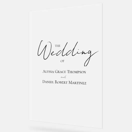 Accueil minimal du Mariage figé (Angle)