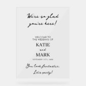 Accueil Minimal Moderne À Notre Signe Mariage (Recto)