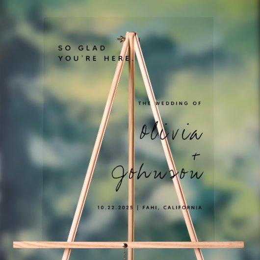 Accueil minimaliste du Mariage de script (Neutre)