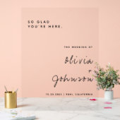 Accueil minimaliste du Mariage de script (Mariage)