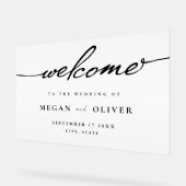 Accueil minimaliste du Mariage de script (Angle)