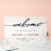 Accueil minimaliste du Mariage de script (Mariage)