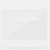 Accueil minimaliste du Mariage de script (Recto)