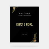 Accueil minimaliste Mariage de calligraphie modern (Recto)
