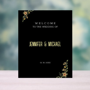 Accueil minimaliste Mariage de calligraphie modern