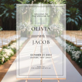 Accueil minimaliste moderne du Mariage givré