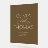 Accueil minimaliste moderne Mariage Brown (Angle)