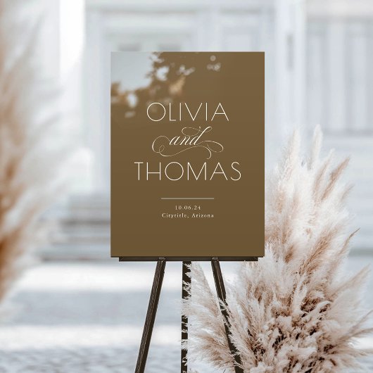 Accueil minimaliste moderne Mariage Brown