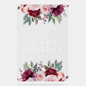 Accueil moderne Floral Mariage transparent (Recto)