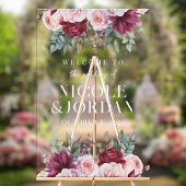 Accueil moderne Floral Mariage transparent