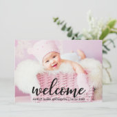 Accueil moderne Nouveau Faire-part bébé (Debout devant)