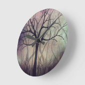 Accueil Mur Horloge Arbre Twilight (Angle)