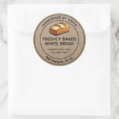 Accueil Pain de pain blanc Étiquette Kraft (Sac)