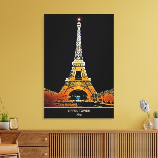 Accueil Paris : toile Tour Eiffel Imprimer (Insitu(Salon))