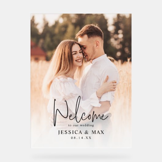 Accueil personnalisé à notre signe Mariage acryliq (Recto)