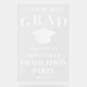 Accueil personnalisé de la fête de graduation pers (Recto)