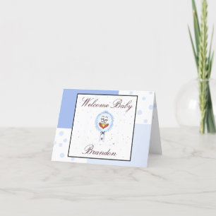 Accueil personnalisé Nouvelle carte bébé