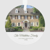 Accueil personnalisé Nouvelle maison Noël photo (dos)