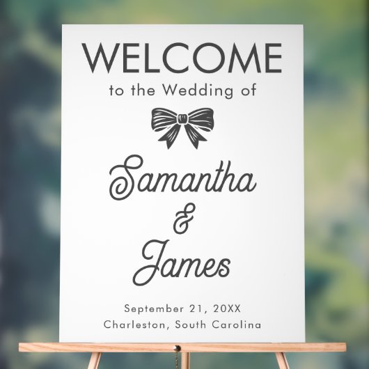 Accueil personnalisé - Signe de nom de script et d (Neutre)