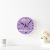 Accueil Petite princesse papillon Horloge murale (Maison)