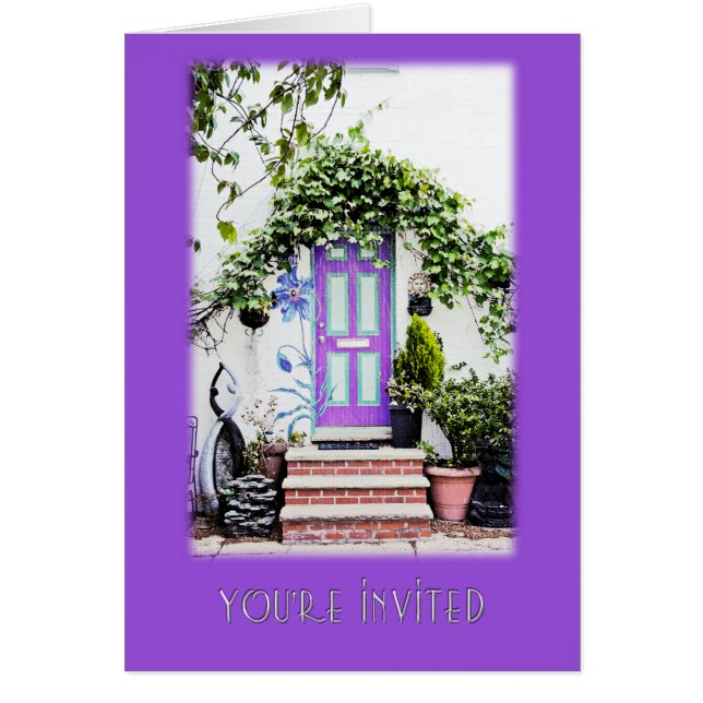 Accueil Porte en violet (Devant)