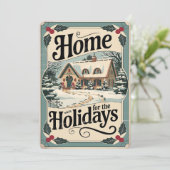 Accueil pour la carte de vacances (Debout devant)