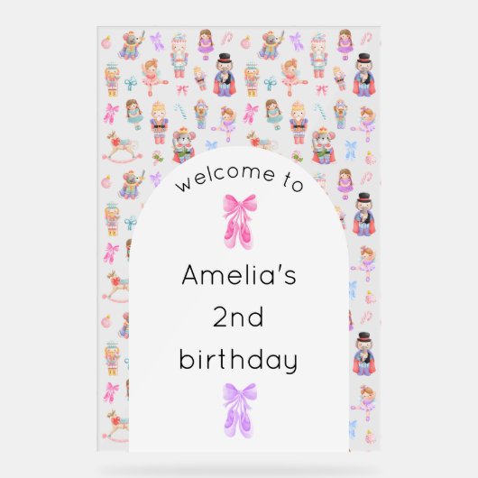 Accueil pour l'anniversaire de Nutcracker (Recto)