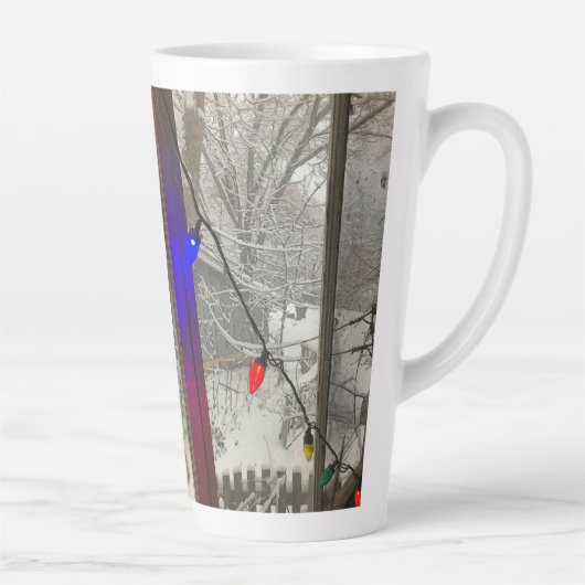 Accueil Pour Les Fêtes Latte Mug (Droite)