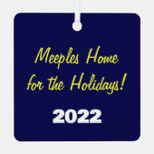 Accueil pour les fêtes Ornement Métal (Verso)