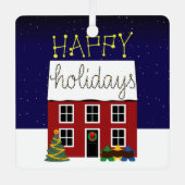 Accueil pour les fêtes Ornement Métal (Recto)