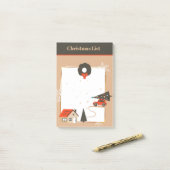 Accueil pour les notes post-it de Noël (Sur un bureau)